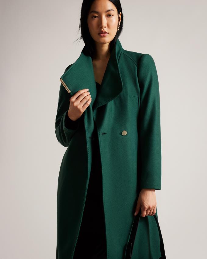 Manteau Ted Baker Wool Wrap Vert Foncé Femme | AUD-42506538